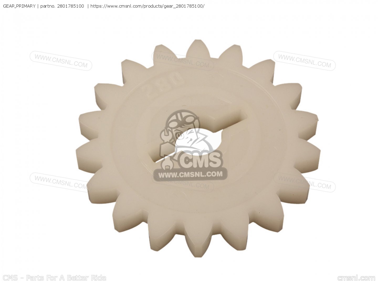 2801785100: Gear,primary Yamaha - buy the 280-17851-00-00 at CMSNL