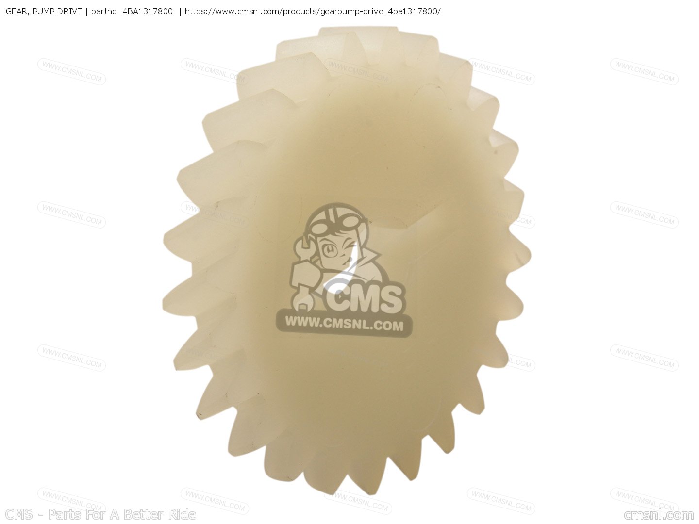 4BA1317800 Gear, Pump Drive Yamaha buy the 4BA1317800 at CMSNL