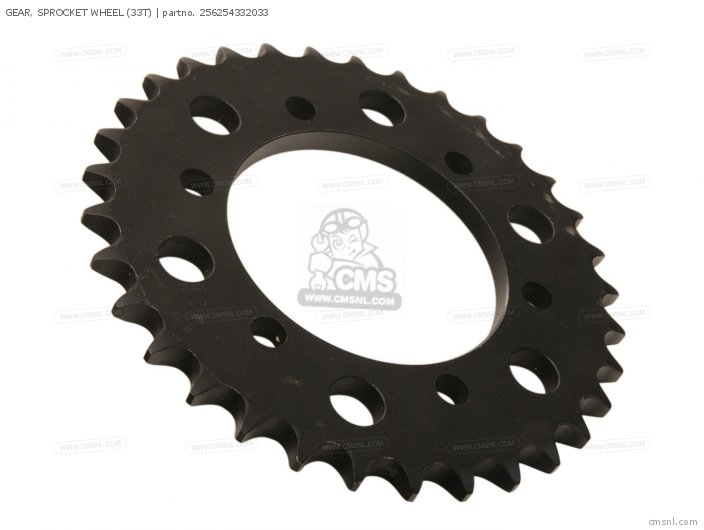 GEAR, SPROCKET WHEEL (33T) for XS650 1977 USA order at CMSNL