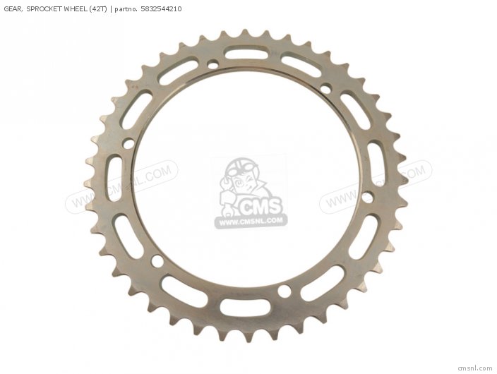 GEAR, SPROCKET WHEEL (42T) for XT500 1986 1LK FRANCE 261LK351F1