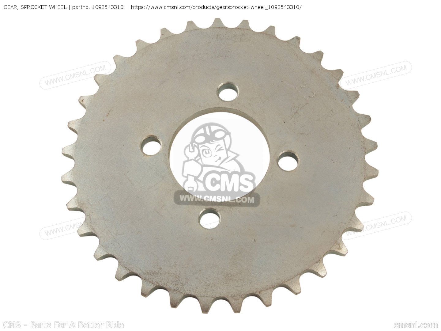 GEAR, SPROCKET WHEEL for LB50PE 1978/1979 order at CMSNL
