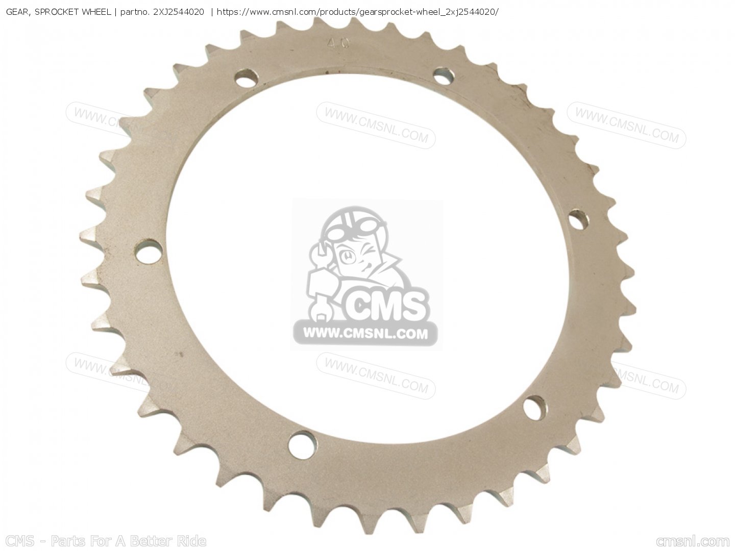 2XJ2544020 Gear, Sprocket Wheel Yamaha buy the 2XJ2544020 at CMSNL