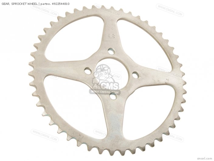 4922544810 Gear, Sprocket Wheel Yamaha buy the 492254481000 at CMSNL
