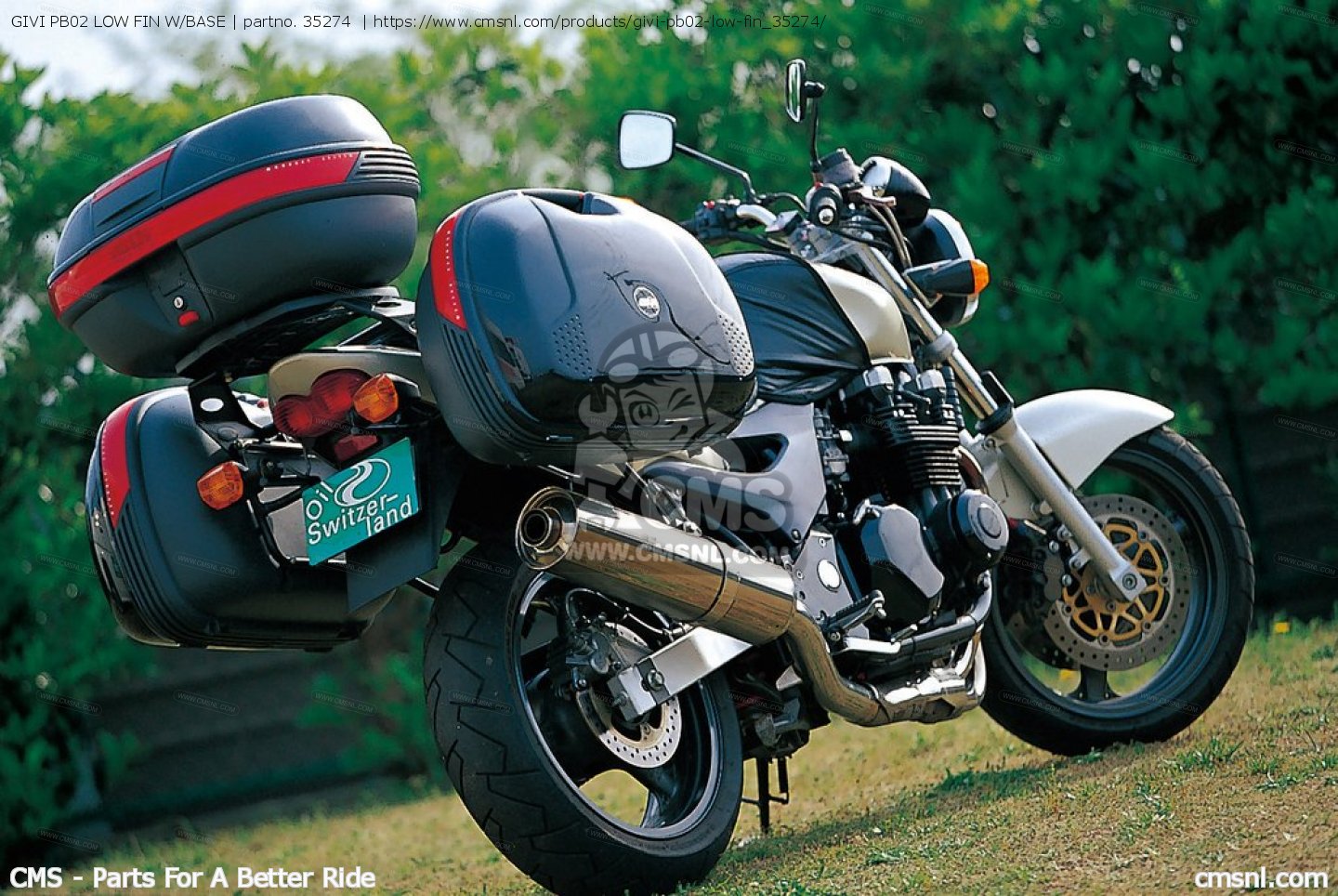 35274: GIVI PB02 LOW FIN W/BASE Daytona - buy the 35274 at CMSNL