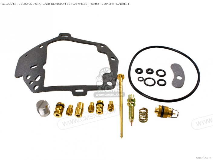 Honda GL1000 K1, 16100-371-014, CARB REVISION SET JAPANESE 01042NKHCARBKIT