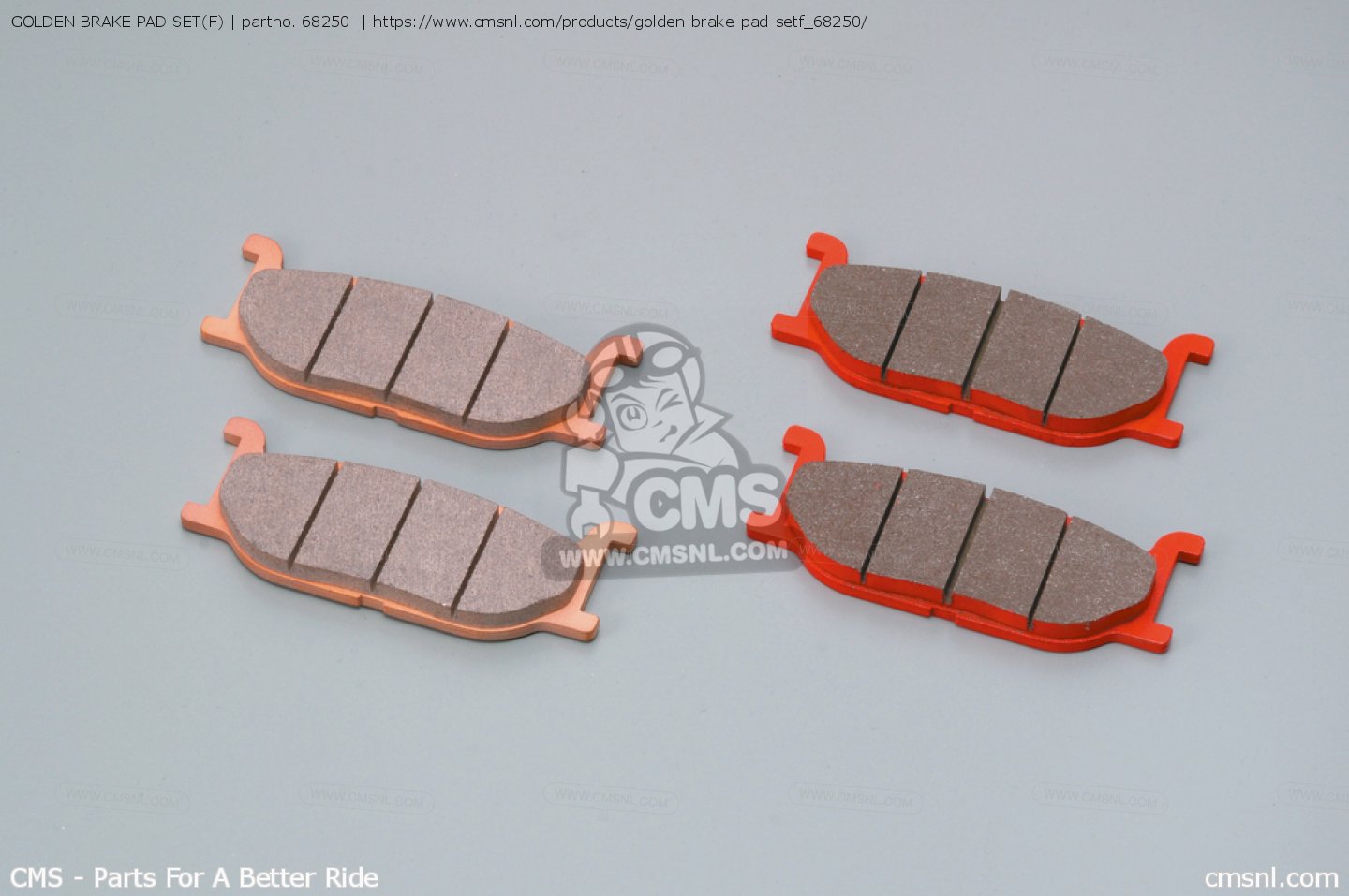 68250 Golden Brake Pad Set(f) Daytona buy the 68250 at CMSNL