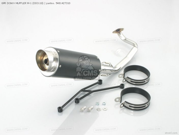 Kitaco GPR DOWN MUFFLER M-1 (DIO110) 5481427310