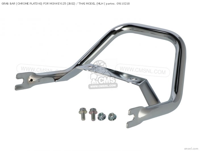 Takegawa GRAB BAR (CHROME PLATING) FOR MONKEY125 (JB02) / THAI MODEL (MLH 09110218