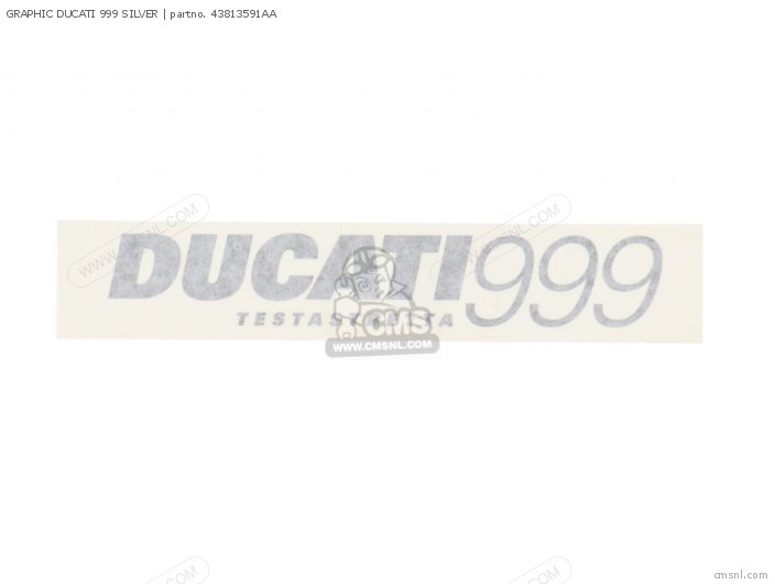 Ducati GRAPHIC DUCATI 999 SILVER 43813591AA