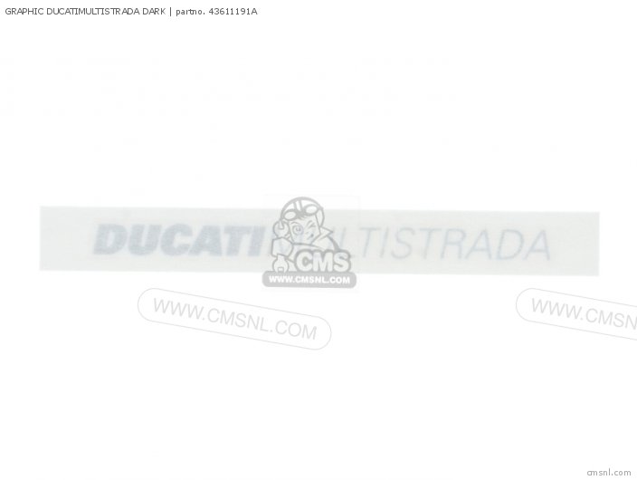 Ducati GRAPHIC DUCATIMULTISTRADA DARK 43611191A