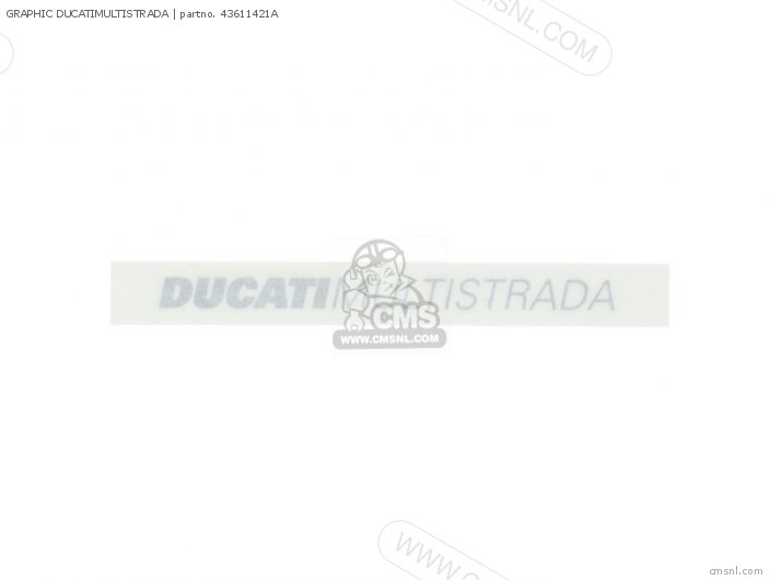 Ducati GRAPHIC DUCATIMULTISTRADA 43611421A
