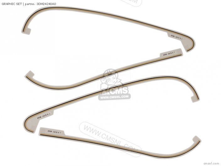 Yamaha GRAPHIC SET 3DM24240A0 Yamaha GRAPHIC SET 3DM24240A0