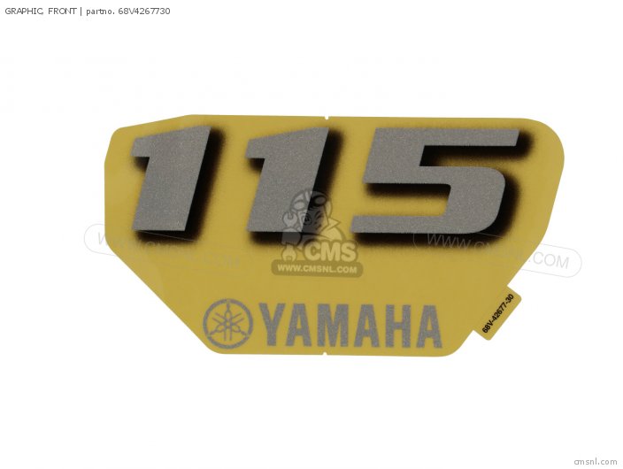 Yamaha GRAPHIC, FRONT 68V4267730