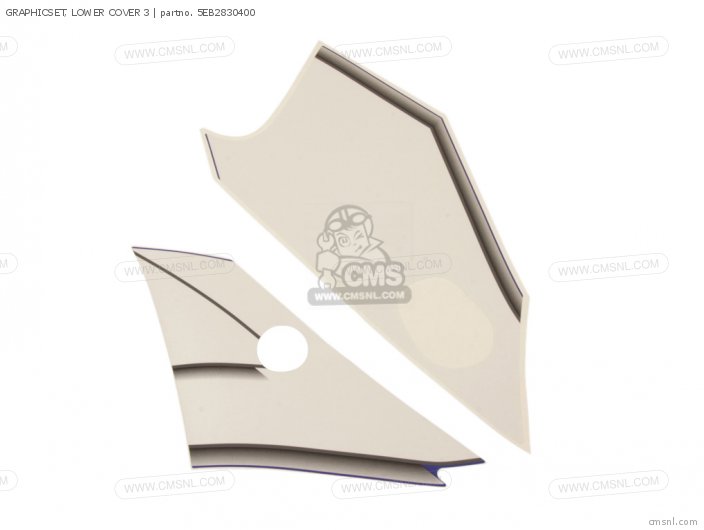 Yamaha GRAPHICSET, LOWER COVER 3 5EB2830400 Yamaha GRAPHICSET, LOWER COVER 3 5EB2830400