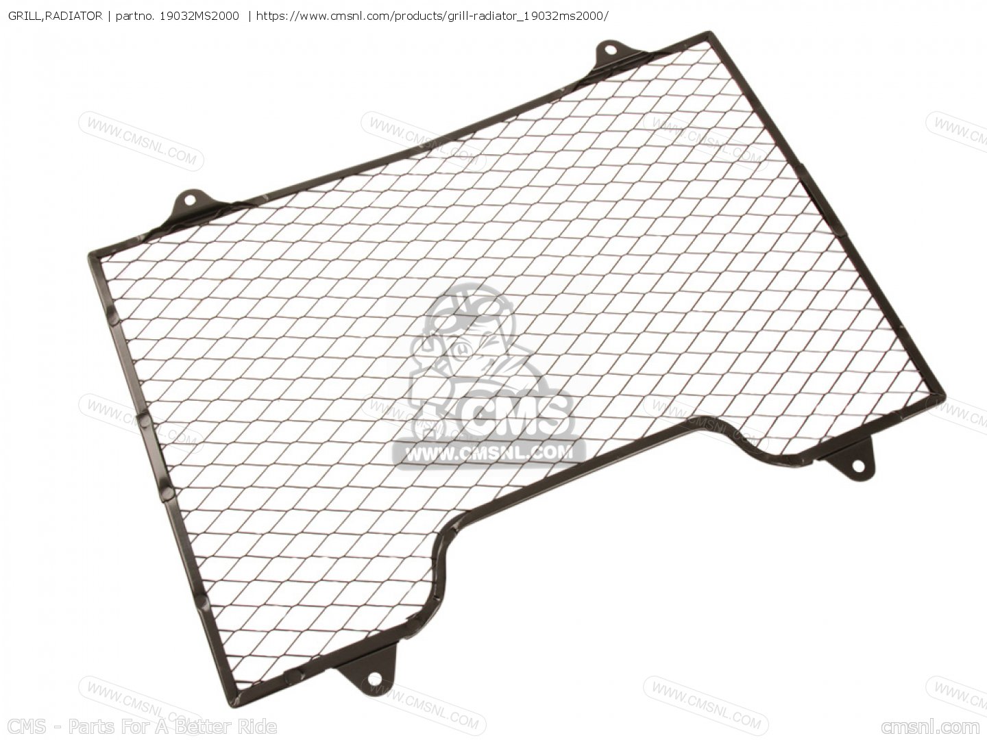 19032MS2000: GRILL,RADIATOR Honda - buy the 19032-MS2-000 at CMSNL