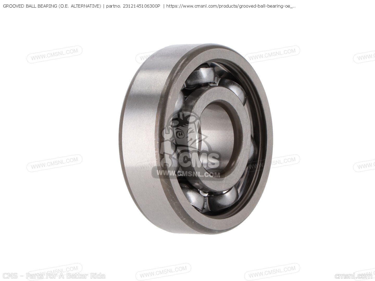 2312145106300P Grooved Ball Bearing (o.e. Alternative) Alternative