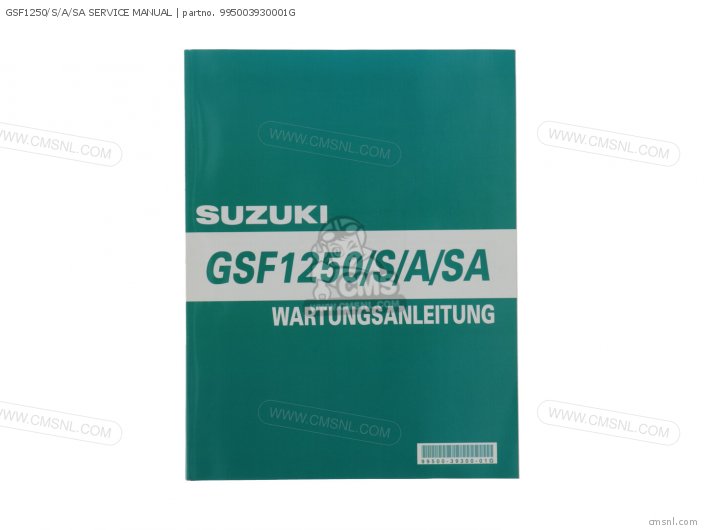 Suzuki GSF1250/S/A/SA SERVICE MANUAL 995003930001G