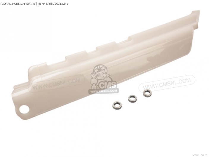 Kawasaki GUARD,FORK,LH,WHITE 550200132RZ Kawasaki GUARD,FORK,LH,WHITE 550200132RZ