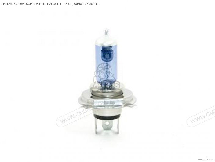 Takegawa H4 12V35 / 35W SUPER WHITE HALOGEN  1PCS 05080211