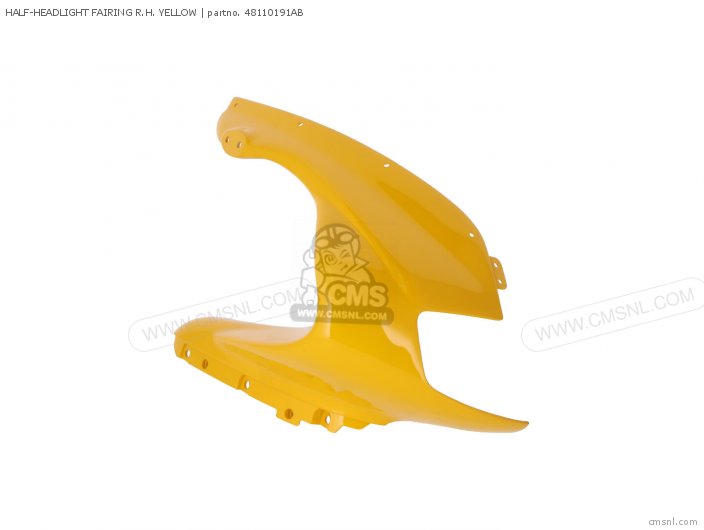 Ducati HALF-HEADLIGHT FAIRING R.H. YELLOW 48110191AB