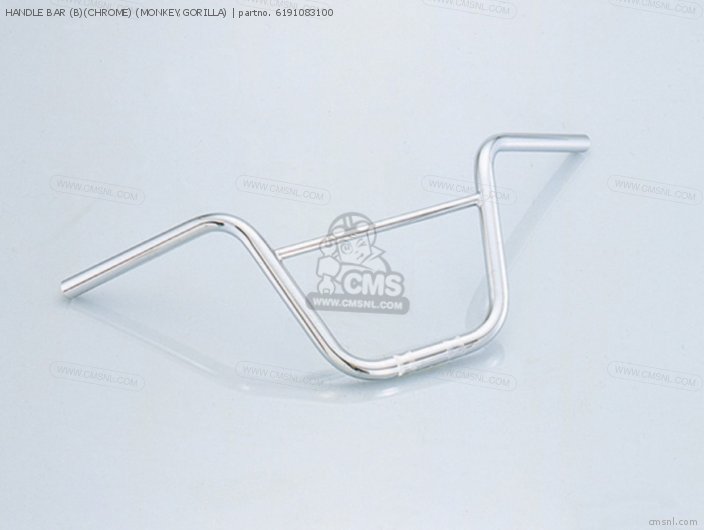 Kitaco HANDLE BAR (B)(CHROME) (MONKEY,GORILLA) 6191083100