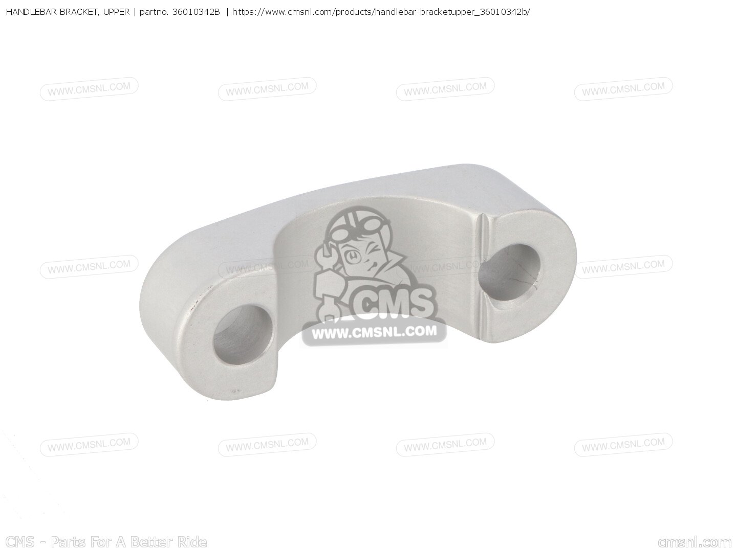 36010342B: HANDLEBAR BRACKET, UPPER Ducati - buy the 36010342B at CMSNL