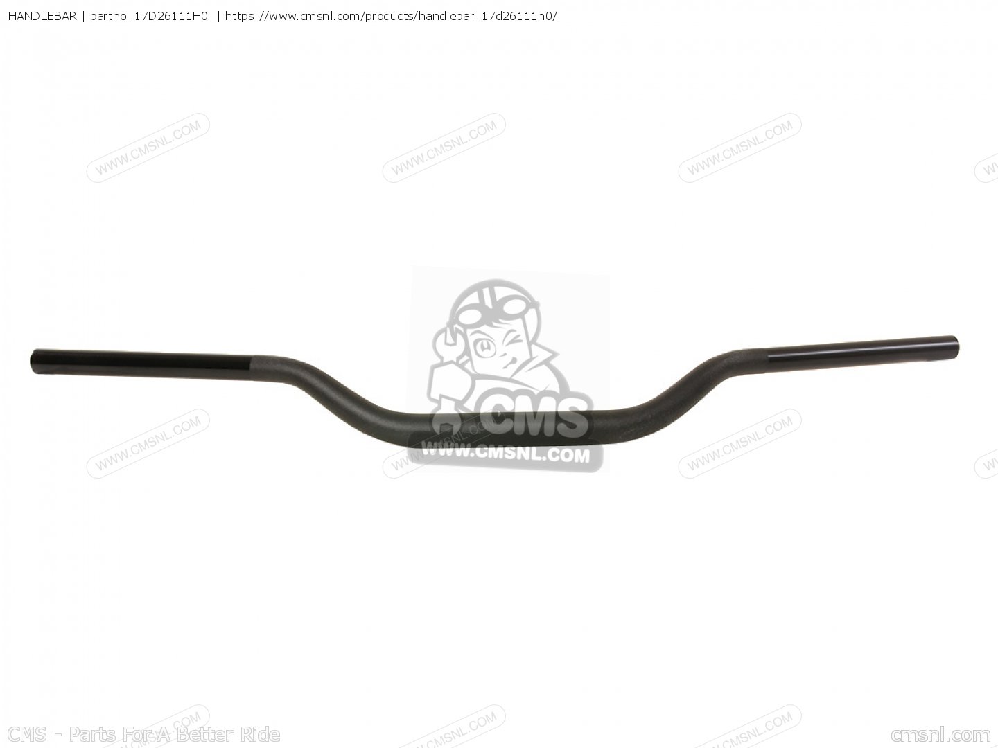 全国どこでも送料無料！ 17D26111H0: Handlebar Yamaha - buy the 17D-26111-H0-00 at CMSNL パーツ