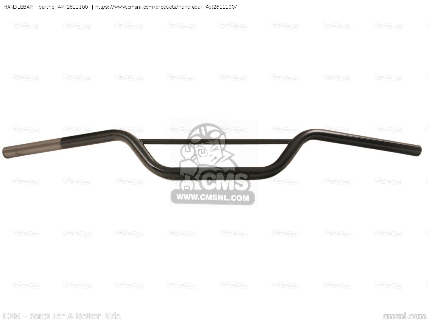 HANDLEBAR for XT600E 2000 4PTA GERMANY 104PT332G1 order at CMSNL
