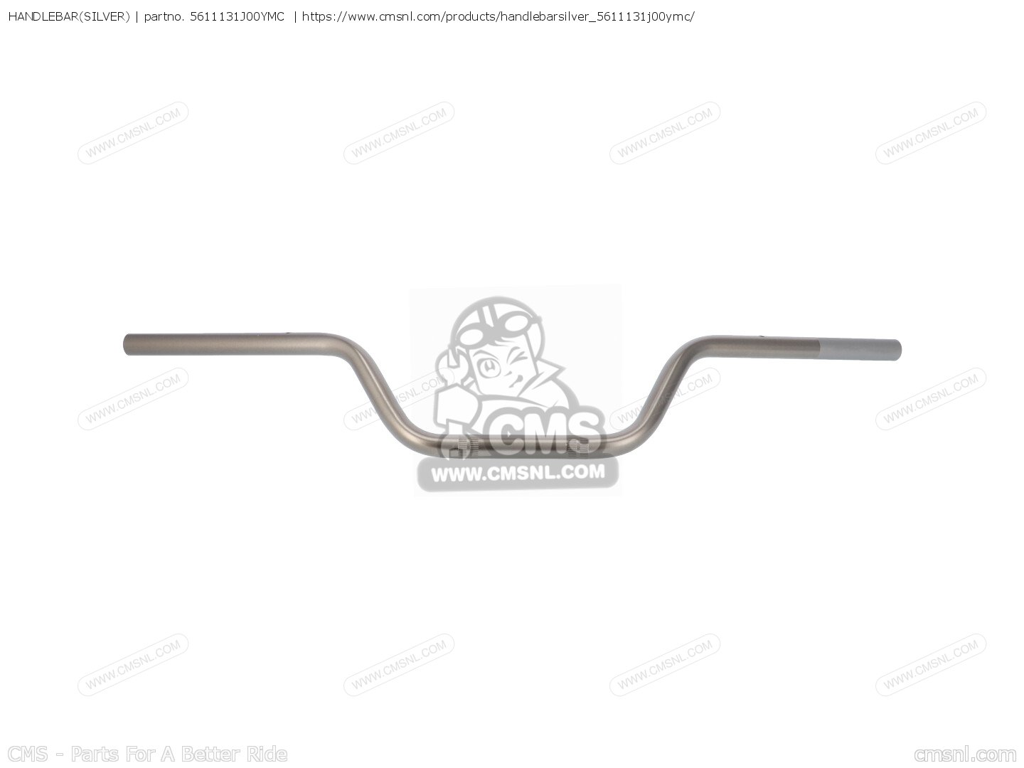 5611131J00YMC: Handlebar(silver) Suzuki - buy the 56111-31J00-YMC