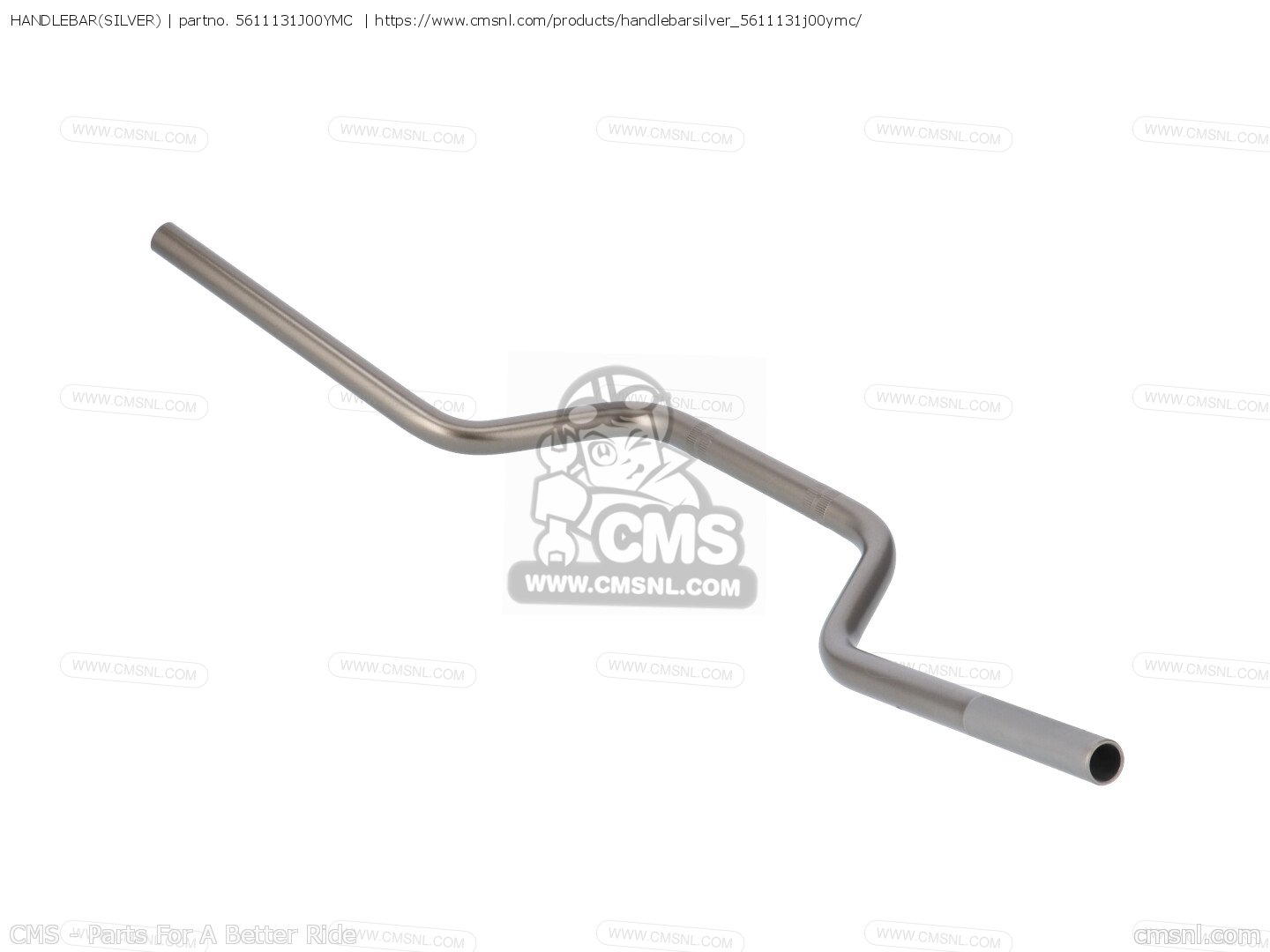 5611131J00YMC: Handlebar(silver) Suzuki - buy the 56111-31J00-YMC