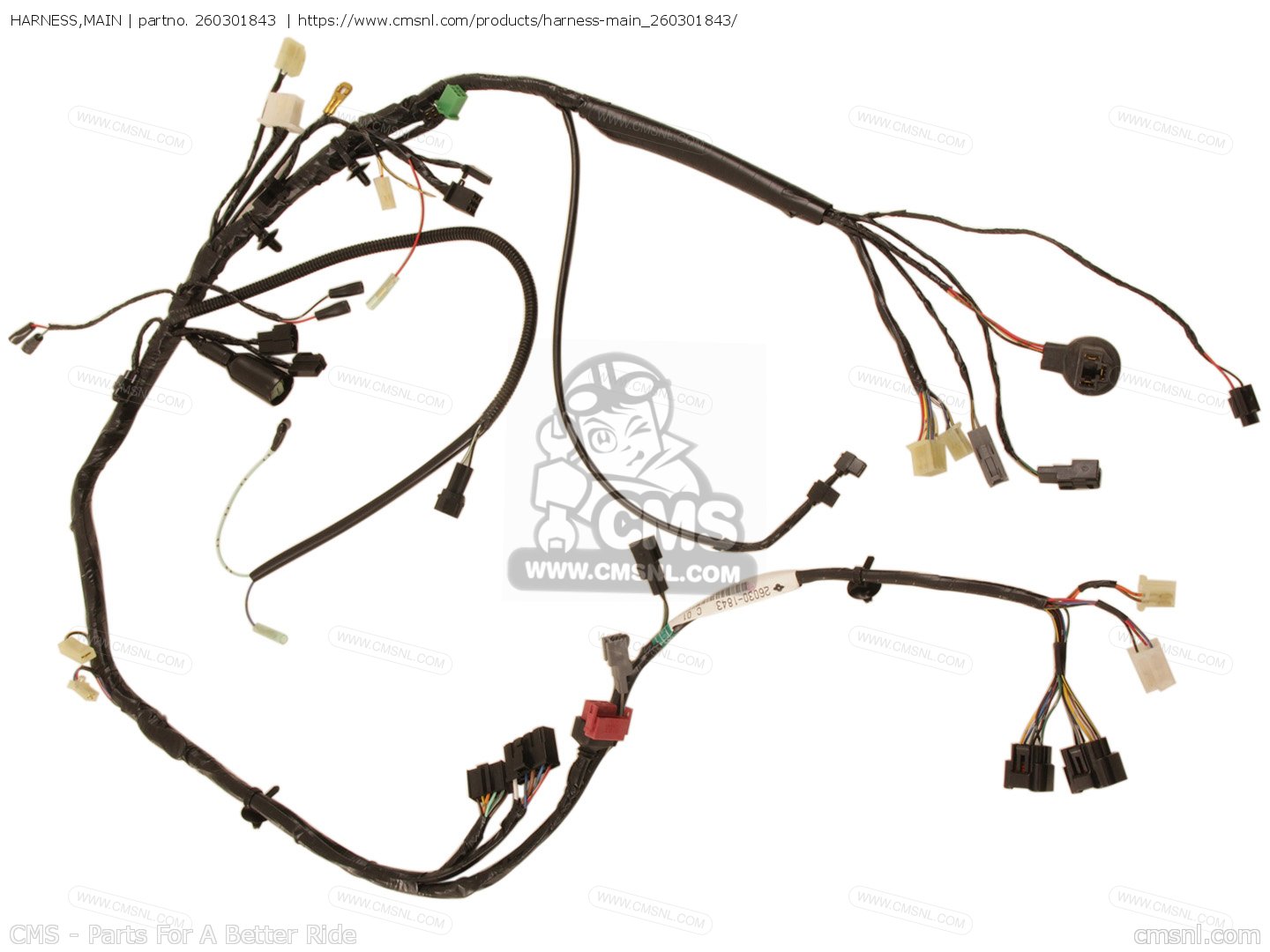 260301843 Harness,main Kawasaki buy the 260301843 at CMSNL