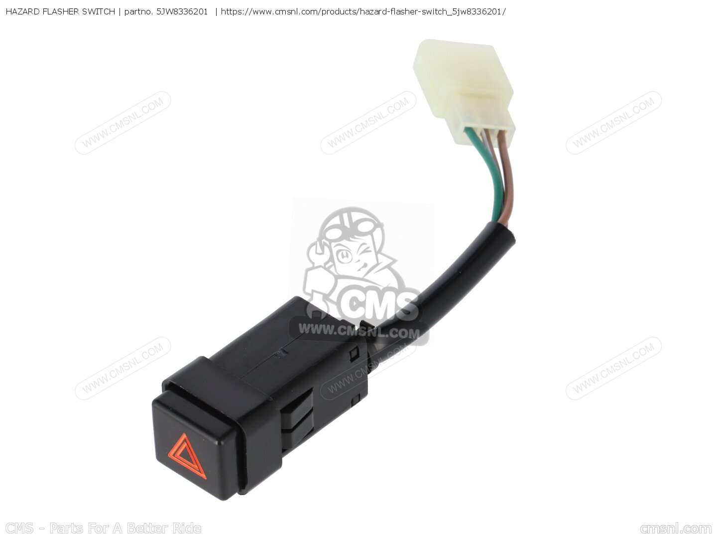 5JW8336201 Hazard Flasher Switch Yamaha buy the 5JW8336201 at CMSNL