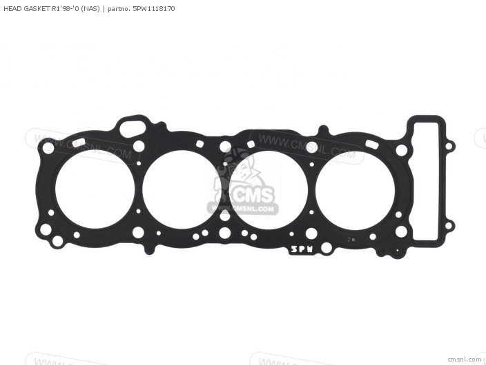 Yamaha HEAD GASKET R1'98-'0 (NAS) 5PW1118170