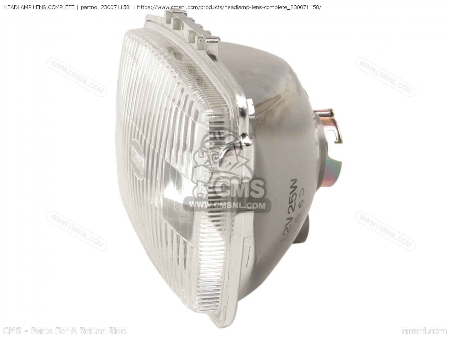 230071158: Headlamp Lens,complete Kawasaki - buy the 23007-1158 at CMSNL