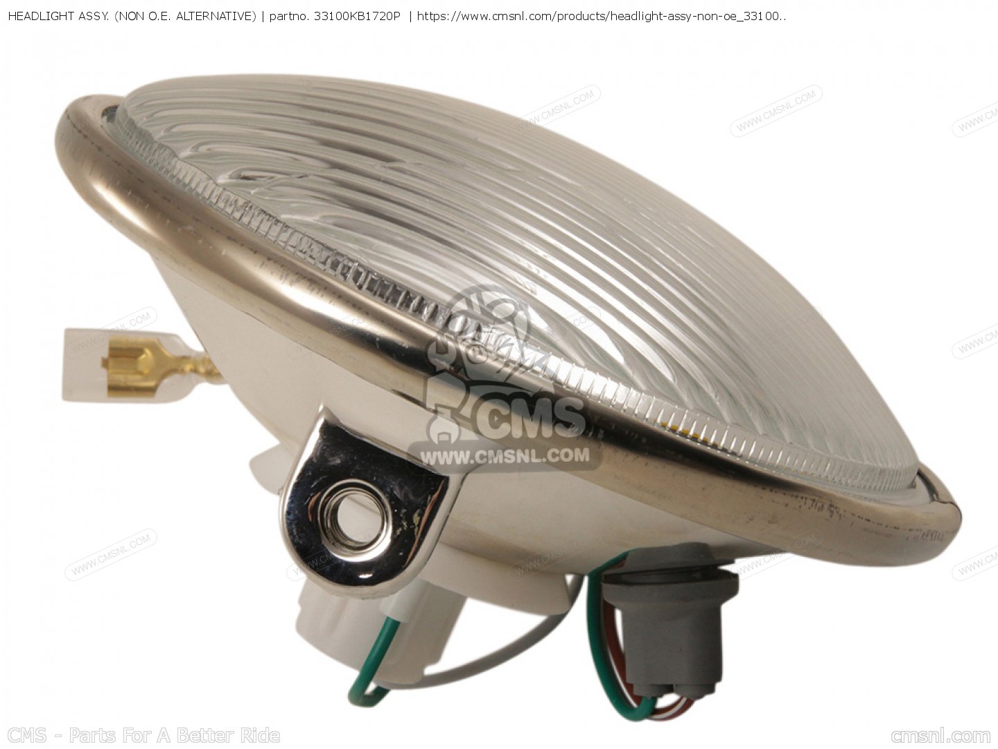 33100KB1720P: HEADLIGHT ASSY. (NON O.E. ALTERNATIVE) Honda