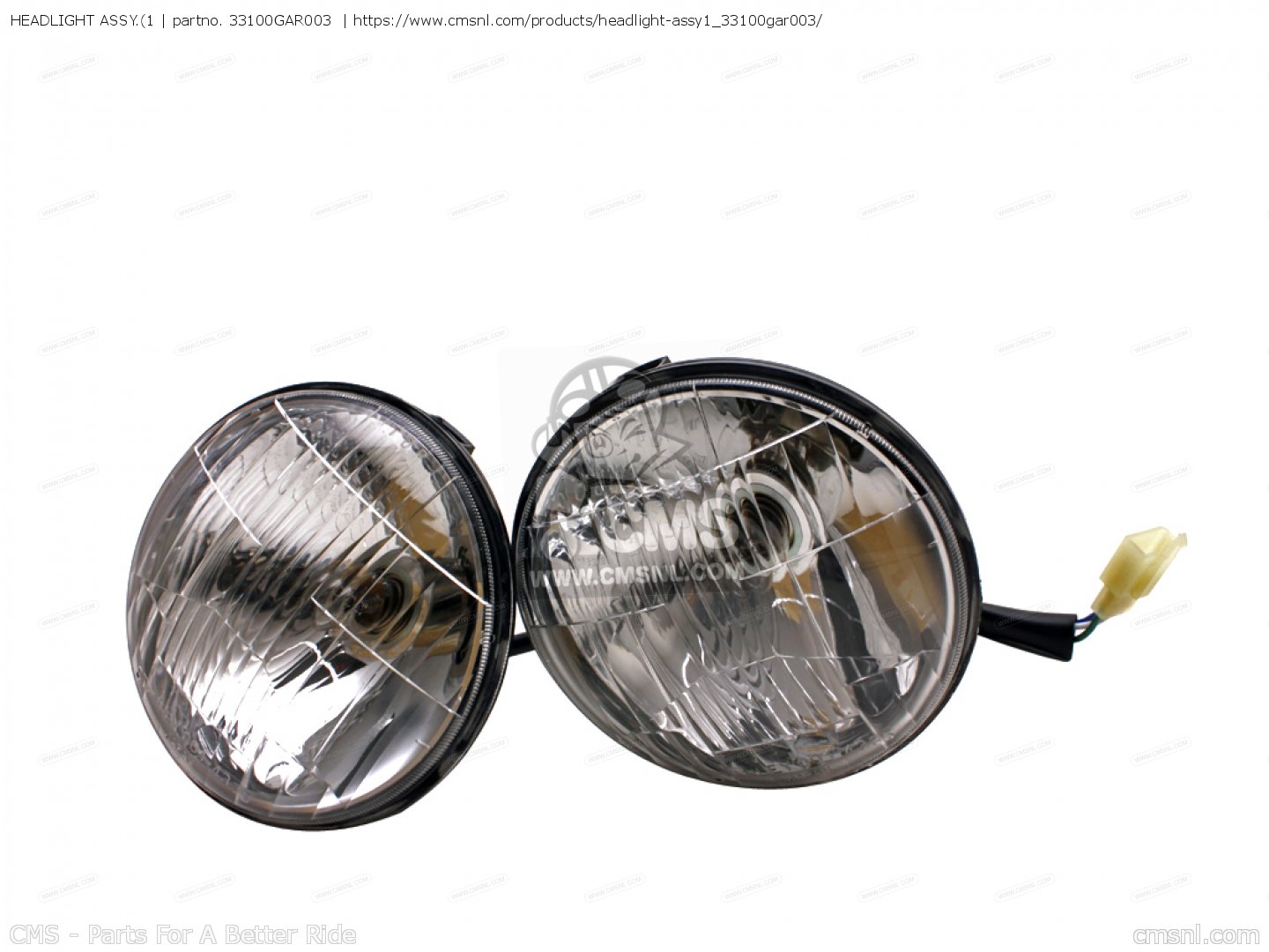 HEADLIGHT ASSY.(1 for Z50JM MONKEY BAJA JAPAN - order at CMSNL