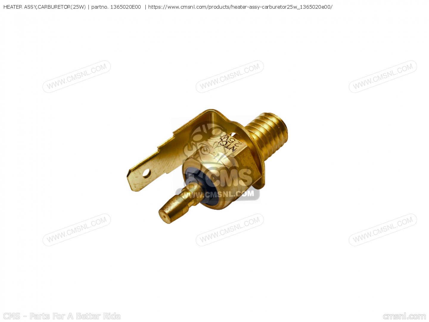 1365020E00 Heater Assy,carburetor(25w) Suzuki buy the 1365020E00 at