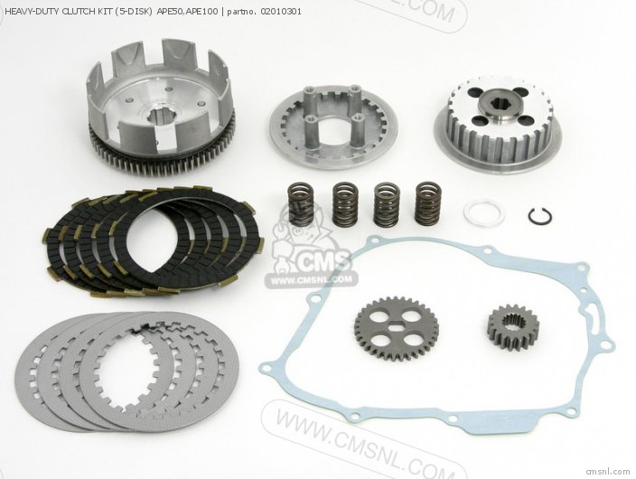 Takegawa HEAVY-DUTY CLUTCH KIT (5-DISK) APE50,APE100 02010301