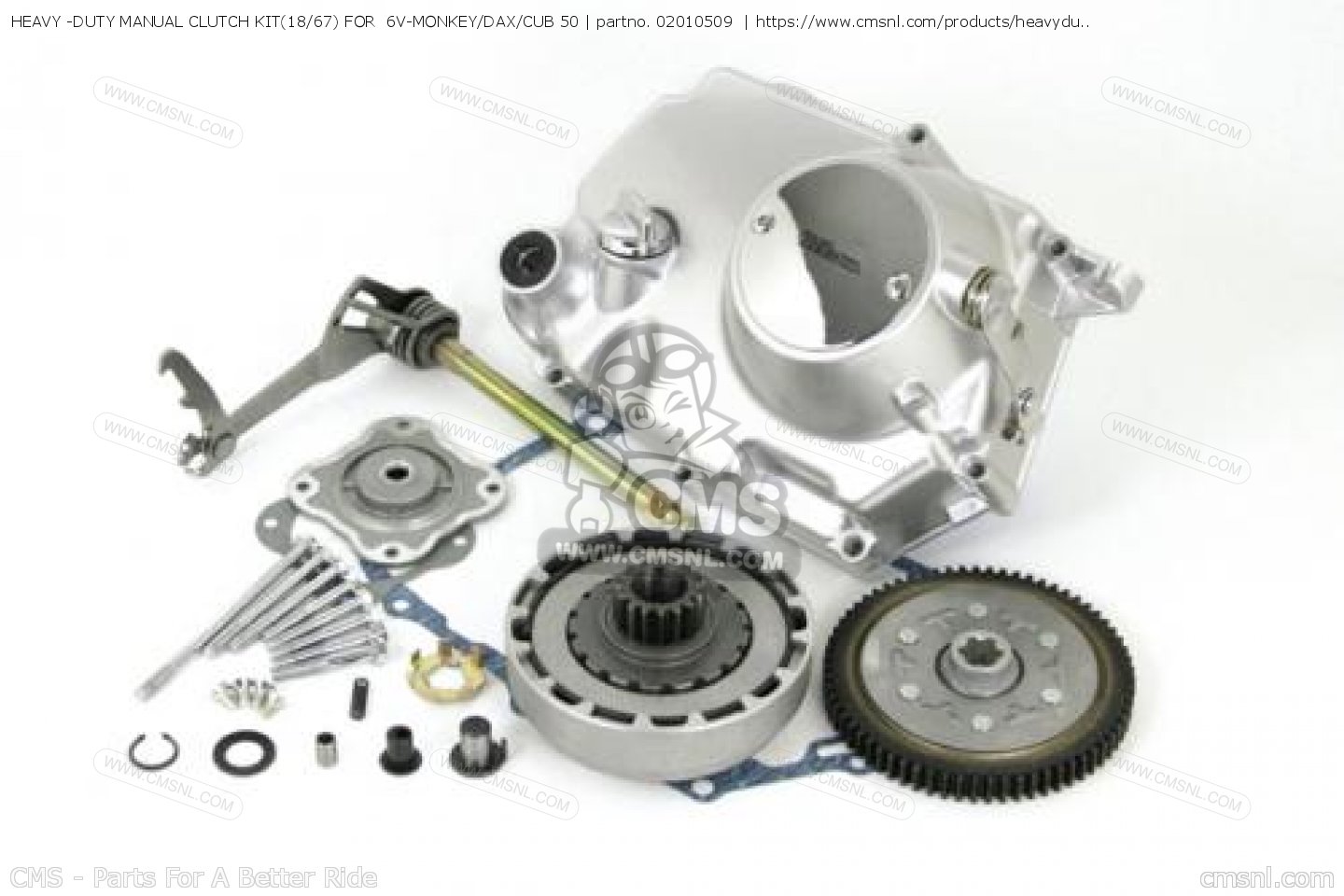 02010509 Heavy duty Manual Clutch Kit(18/67) For 6vmonkey/dax/cub 50
