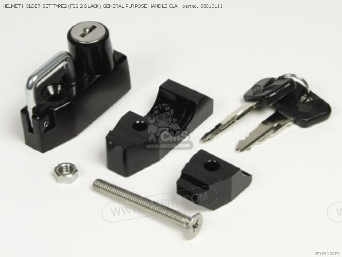 Takegawa HELMET HOLDER SET TYPE2 (F22.2 BLACK) GENERAL-PURPOSE HANDLE CLA 08010111 Takegawa HELMET HOLDER SET TYPE2 (F22.2 BLACK) GENERAL-PURPOSE HANDLE CLA 08010111