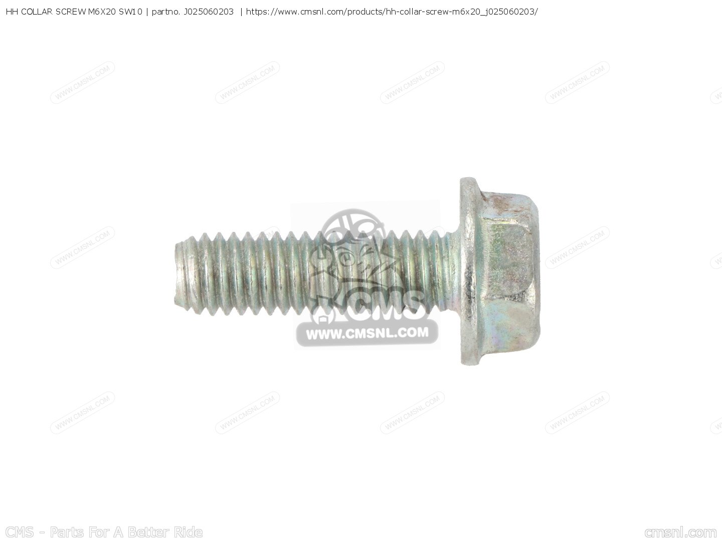 J025060203: HH COLLAR SCREW M6X20 SW10 KTM - buy the