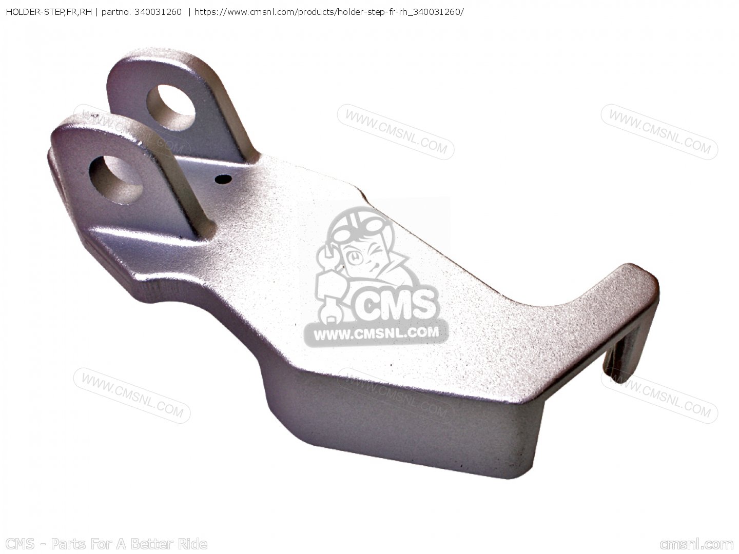 340031260: HOLDER-STEP,FR,RH Kawasaki - buy the 34003-1260 at CMSNL