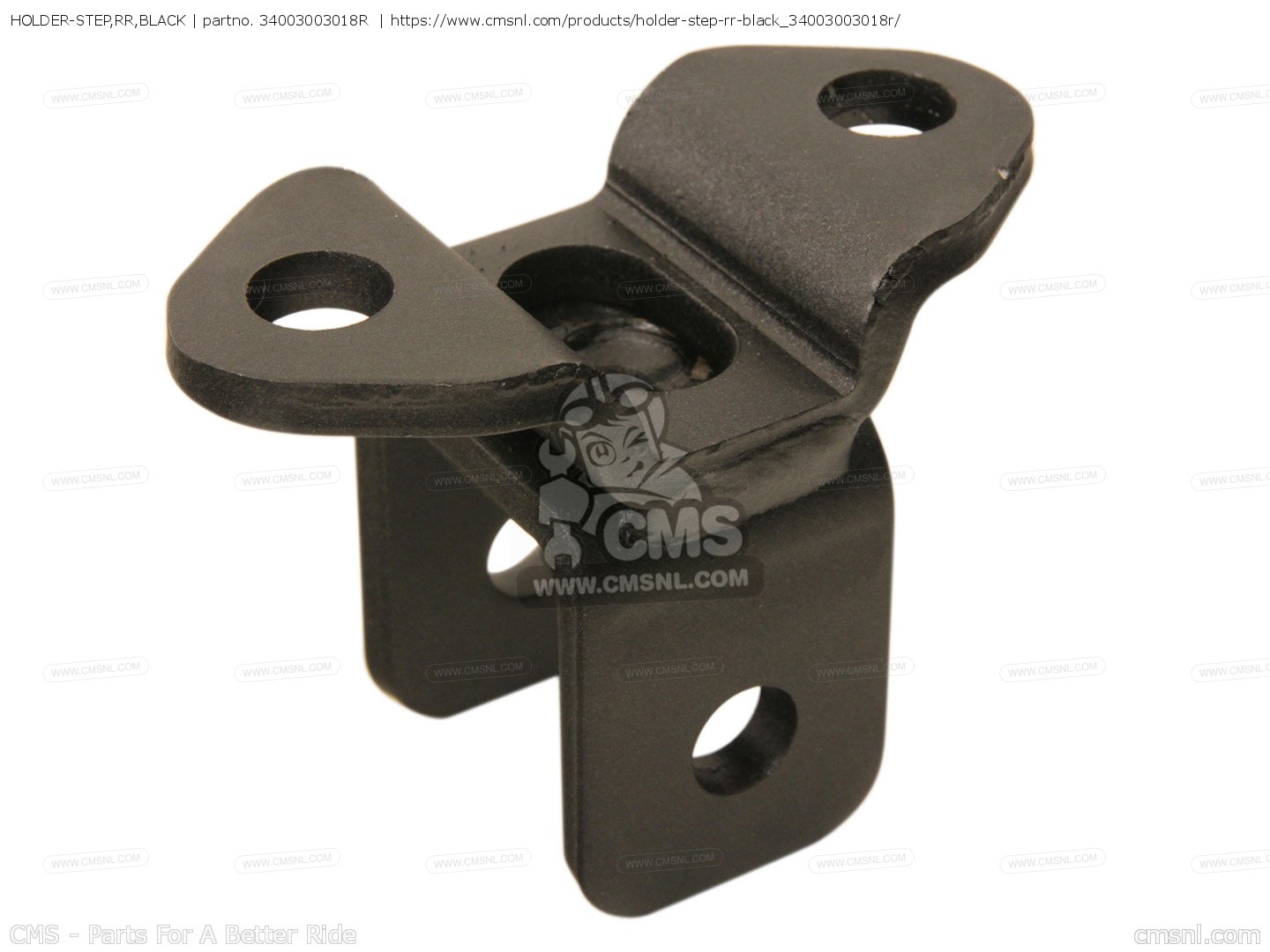 34003003018R: HOLDER-STEP,RR,F.S.BL Kawasaki - buy the 34003-0030-18R ...