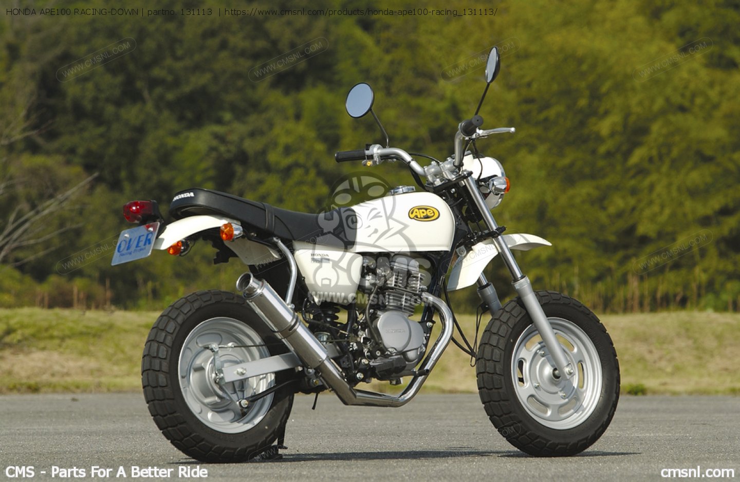 HONDA APE100 RACING-DOWN for Over Racing - order at CMSNL