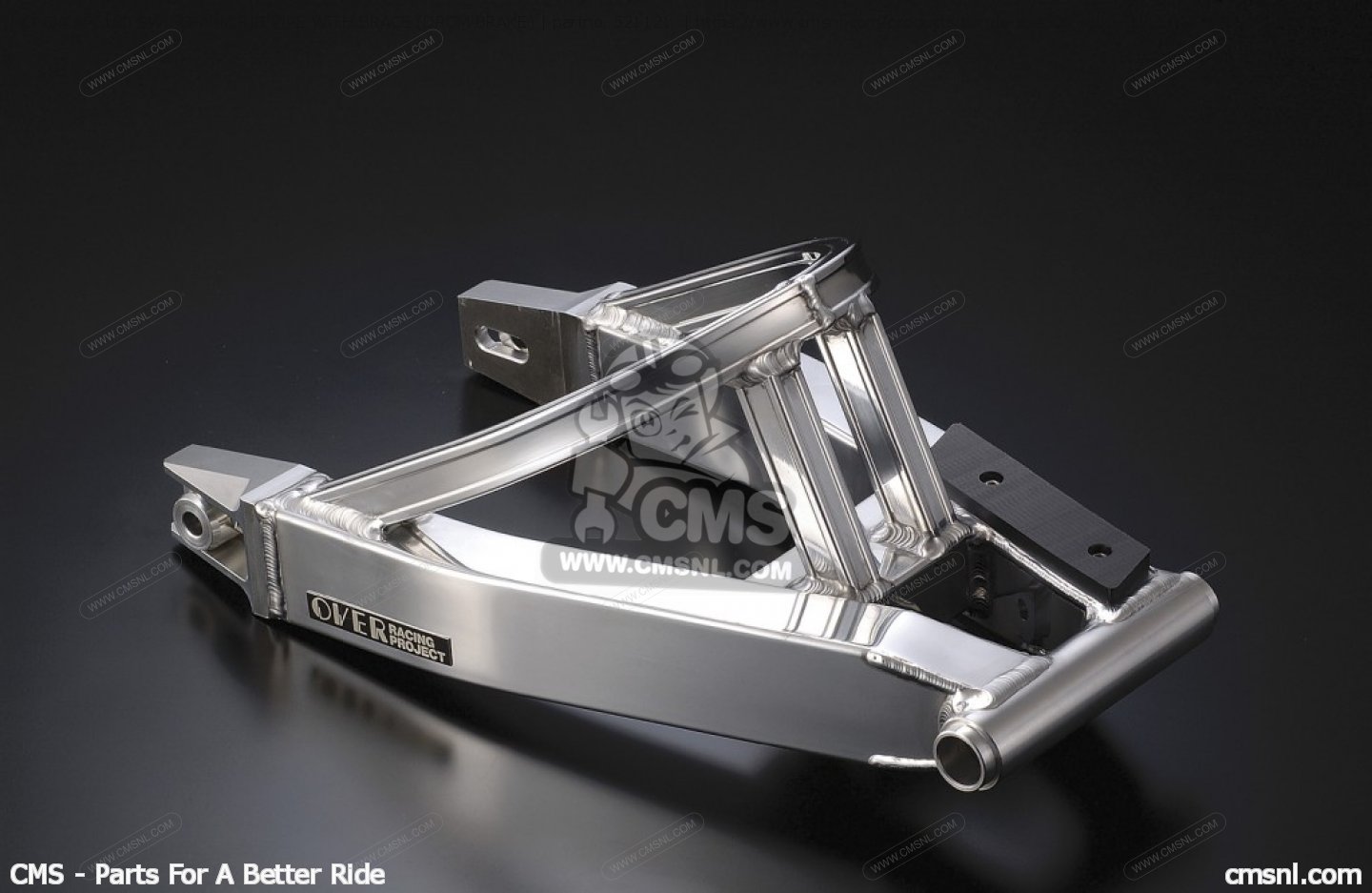 521121 Honda Ape100 Swingarm Rib Pipe With Brace (drum Brake) Over