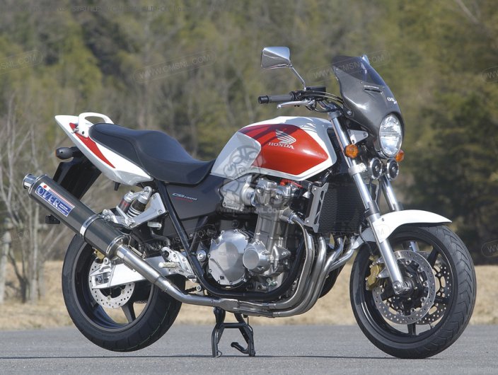 HONDA CB1300 03- STAINLESS/CARBON SLIP-ON for CB1300SF EXHAUST SYSTEMS ...