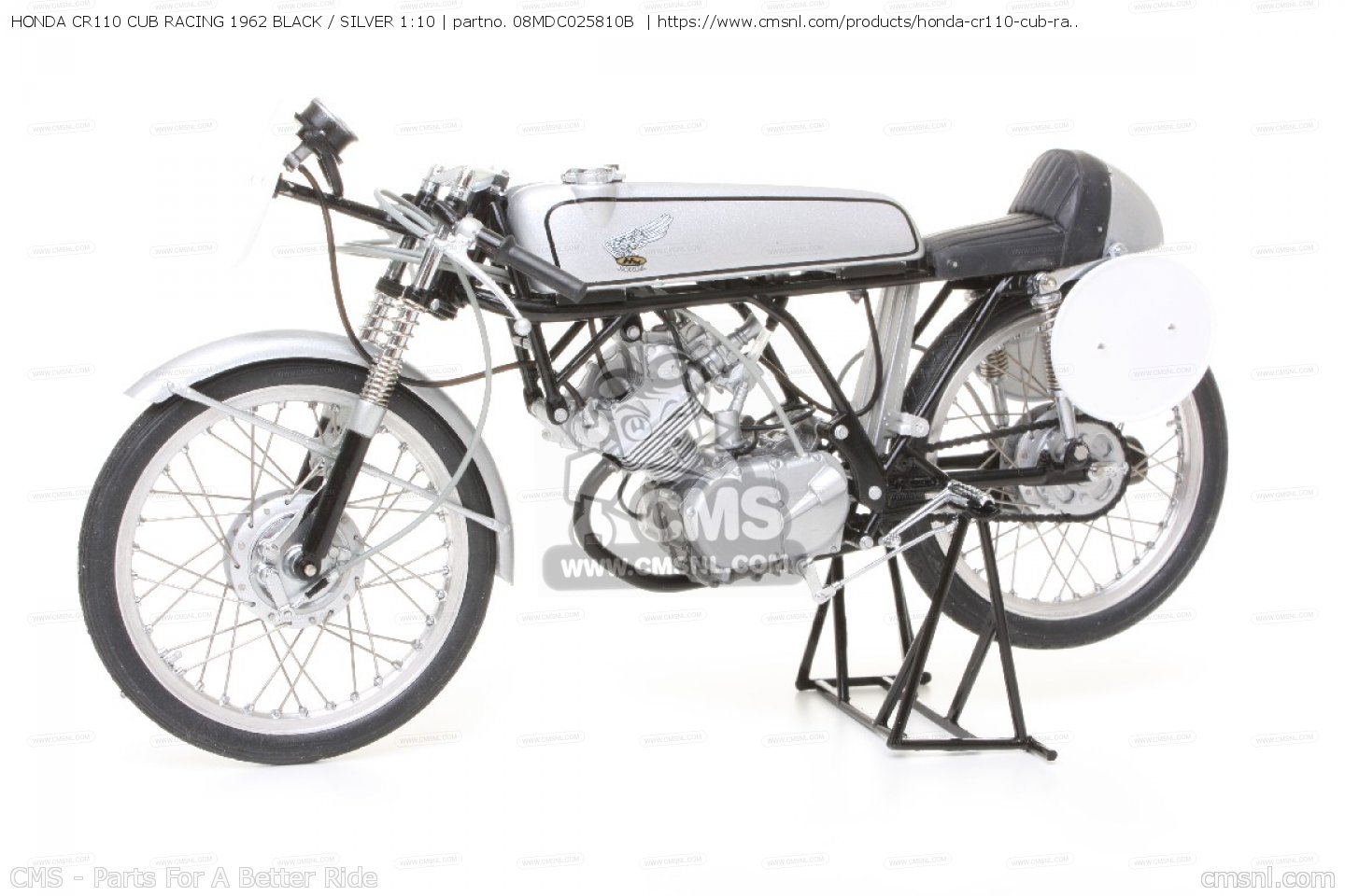 レア‼️EBBRO Honda CR110 CUB RACING 1962 EBBRO 1:10 Honda CR110 CUB RACING 1962 (RED) Motorcycle Cub