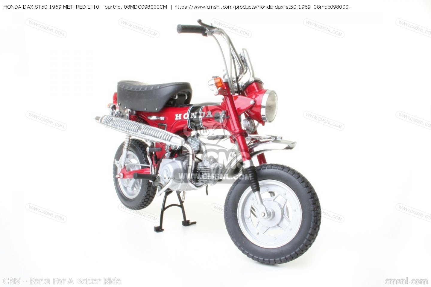 1/10 エブロ ダックスホンダ ST50 1969 DAX HONDA 赤 1/10 エブロ ダックスホンダ ST50 1969 DAX HONDA 赤