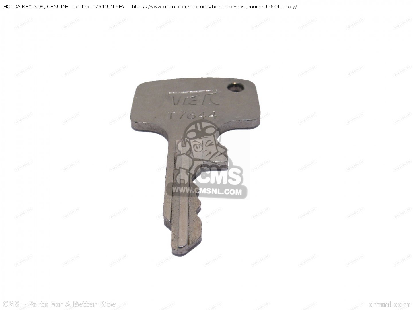 T7644UNIKEY Honda Key, Nos, Genuine Honda buy the T7644UNIKEY at CMSNL