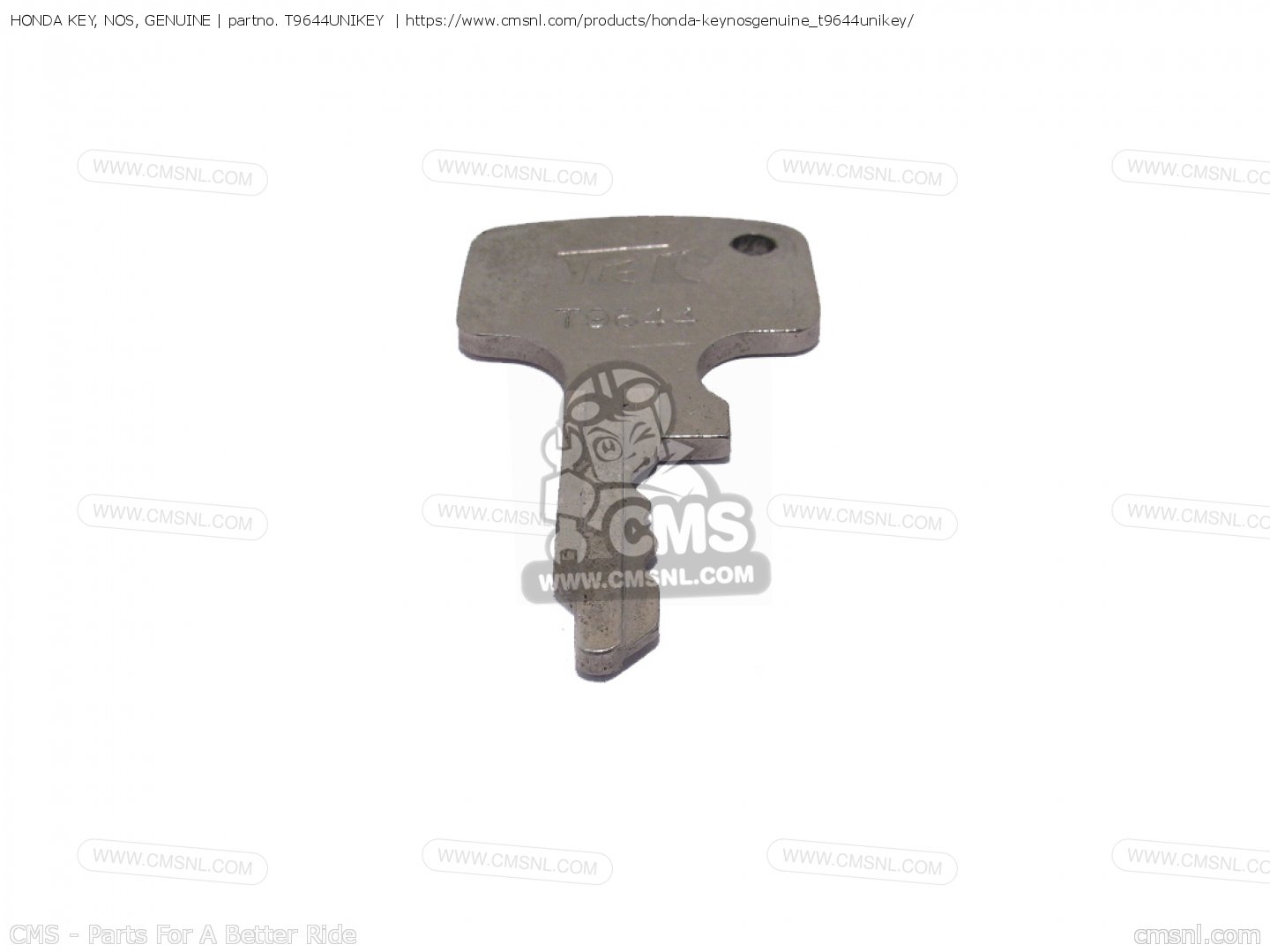 T9644UNIKEY Honda Key, Nos, Genuine Honda buy the T9644UNIKEY at CMSNL